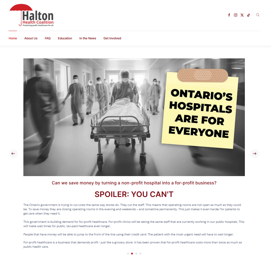 Halton Health Coalition website